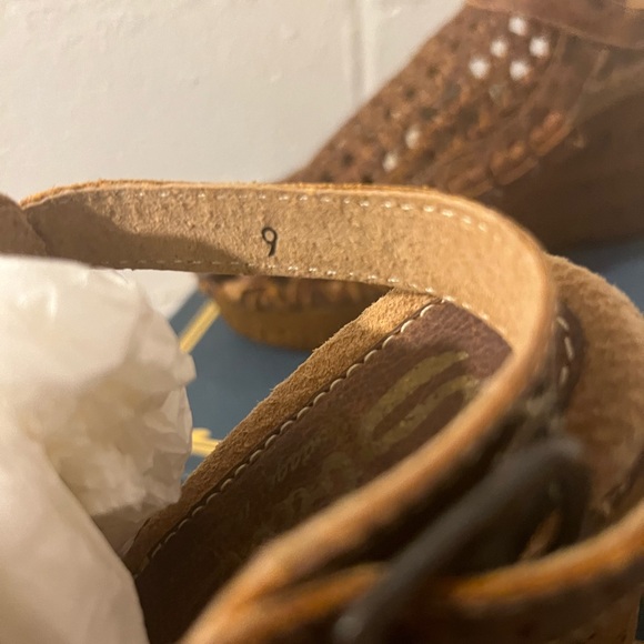 Sbicca Woven Leather Platform Clogs Size 9 - Picture 5 of 6